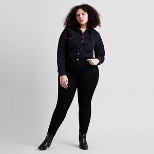 Levi’s 720 High Rise Super Skinny Plus Size Women’s Jeans Black 16W NWT